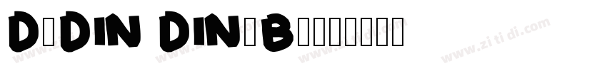 D-DIN DIN-Bold字体转换